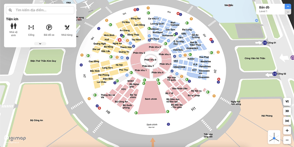 Digimap × VEC Showcase: Bản đồ số 3D Made in Việt Nam tại Triển lãm 80 năm